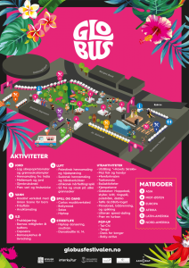 Aktivitetskart over Globusfestivalen 2018